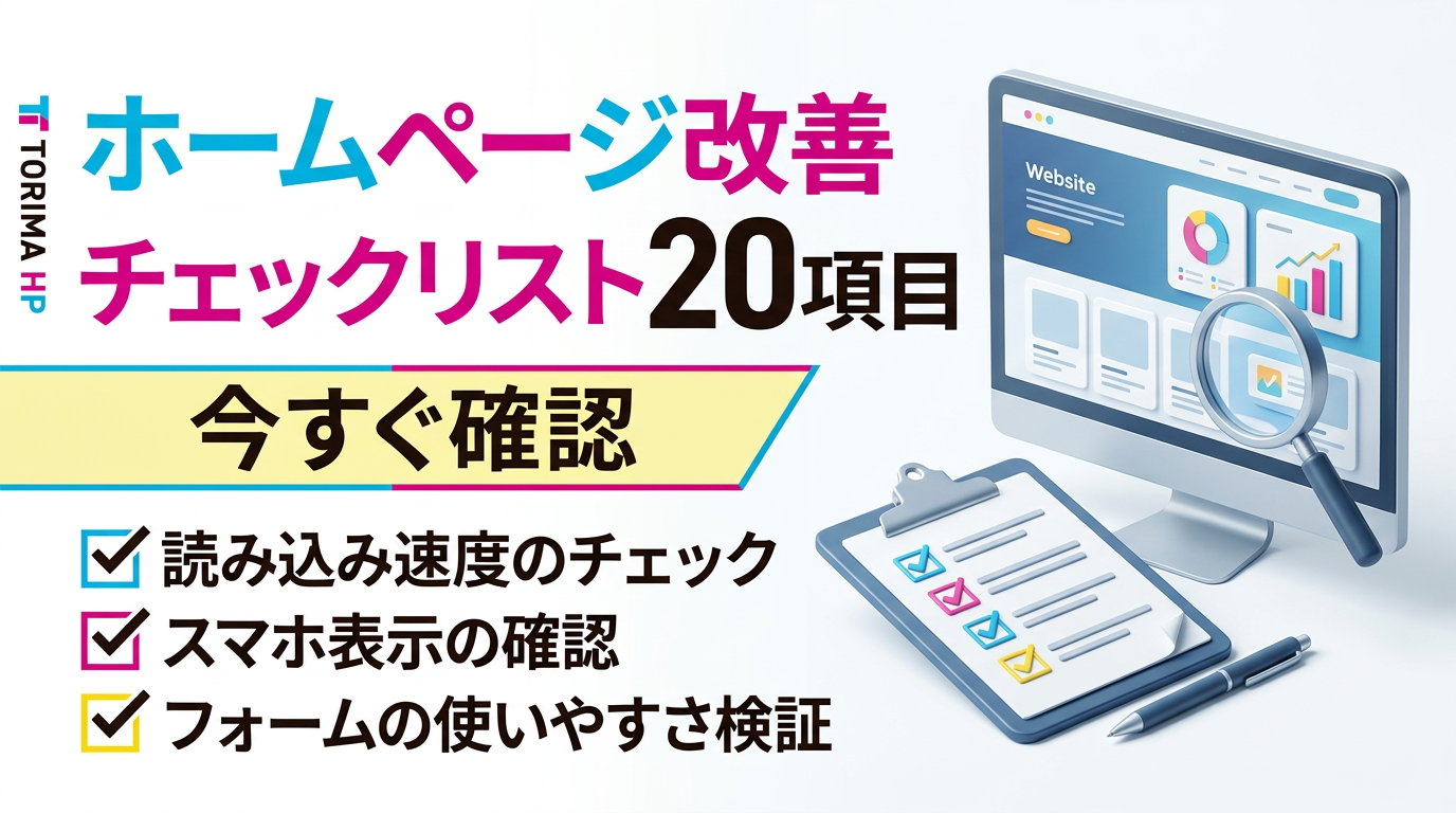 ホームページ改善チェックリスト20項目